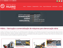 Tablet Screenshot of hilario.com.br